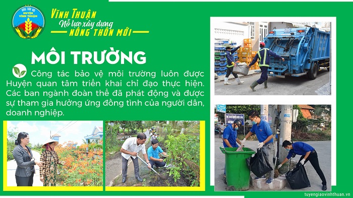 Vĩnh Thuận nỗ lực xây dựng Nông thôn mới: Về môi trường