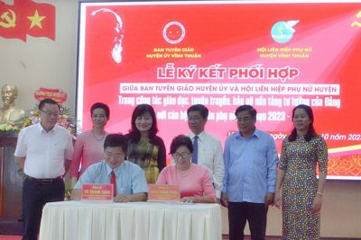 Huyện Vĩnh Thuận phát huy vai trò của phụ nữ trong bảo vệ nền tảng tư tưởng của đảng