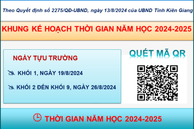 KHUNG KẾ HOẠCH THỜI GIAN NĂM HỌC 2024-2025