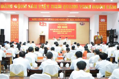 Vĩnh Thuận sơ kết giữa nhiệm kỳ thực hiện Nghị quyết Đại hội XII, Đảng bộ huyện, nhiệm kỳ 2020 – 2025