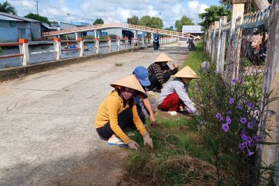 CÁN BỘ, GIÁO VIÊN, NHÂN VIÊN TRƯỜNG TH&THCS VĨNH BÌNH BẮC LAO ĐỘNG CHUẨN BỊ CHO NĂM HỌC MỚI 2024-2025