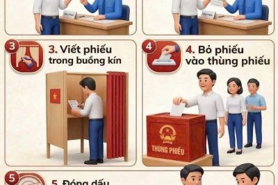 QUY TRÌNH BỎ PHIẾU BẦU CỬ