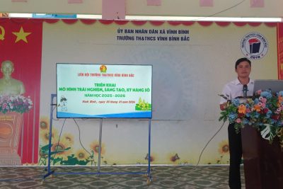 Liên đội trường TH&THCS Vĩnh Bình Bắc tổ chức hiệu quả mô hình trải nghiệm sáng tạo, trang bị kỹ năng số cho thiếu nhi