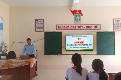 TRƯỜNG TH&THCS VĨNH BÌNH BẮC PHÁT HUY HIỆU QUẢ VAI TRÒ HOẠT ĐỘNG CỦA CÂU LẠC BỘ TƯ VẤN, TRỢ GIÚP TRẺ EM TRONG THAM GIA XỬ LÝ CÁC VỤ VIỆC LIÊN QUAN ĐẾN TRẺ EM